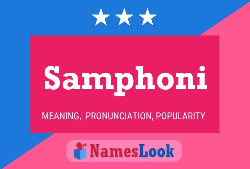 Samphoni Name Poster