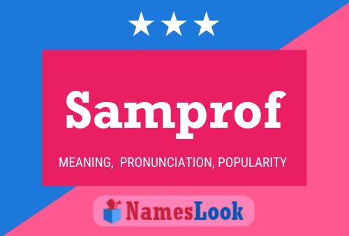 Samprof Name Poster