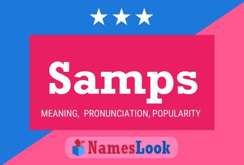 Samps Name Poster