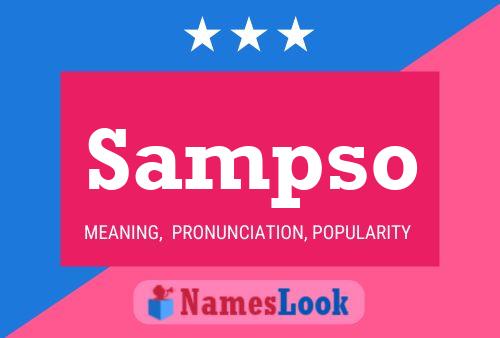 Sampso Name Poster