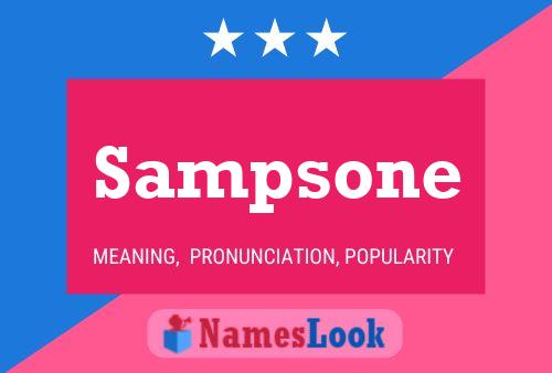 Sampsone Name Poster