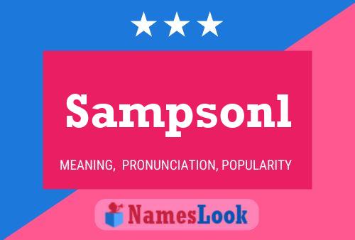 Sampsonl Name Poster