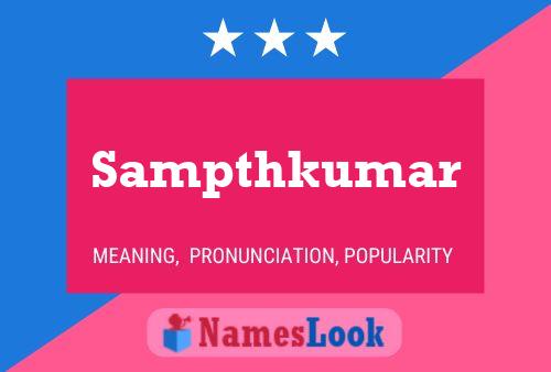 Sampthkumar Name Poster