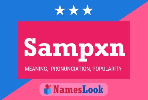 Sampxn Name Poster