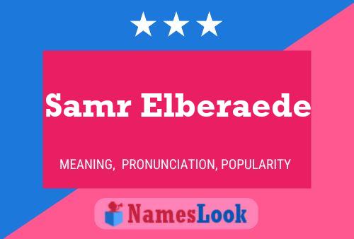 Samr Elberaede Name Poster