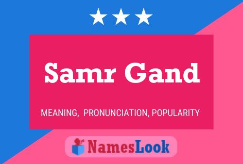 Samr Gand Name Poster