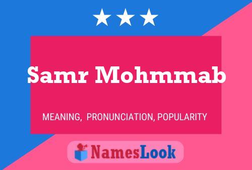 Samr Mohmmab Name Poster