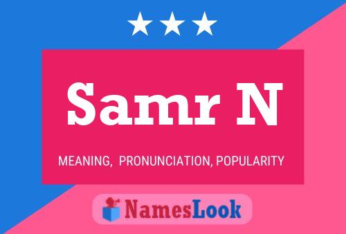 Samr N Name Poster