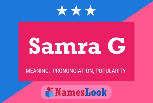 Samra G Name Poster