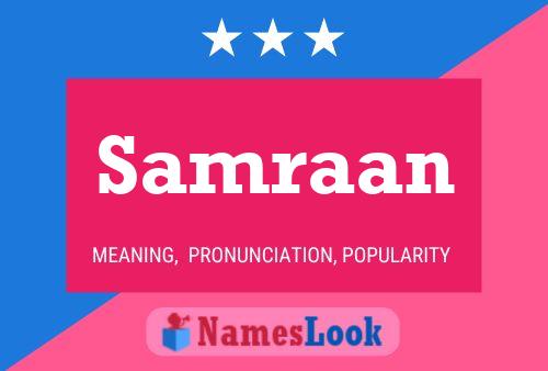 Samraan Name Poster