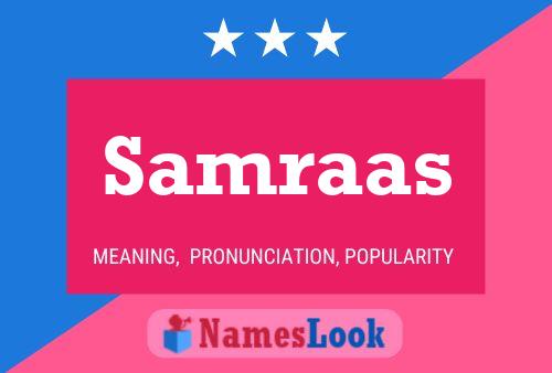 Samraas Name Poster