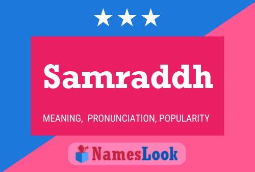 Samraddh Name Poster