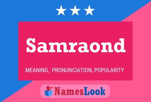 Samraond Name Poster