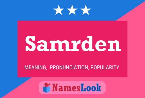 Samrden Name Poster