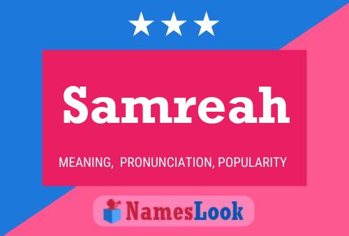 Samreah Name Poster