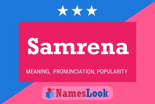 Samrena Name Poster