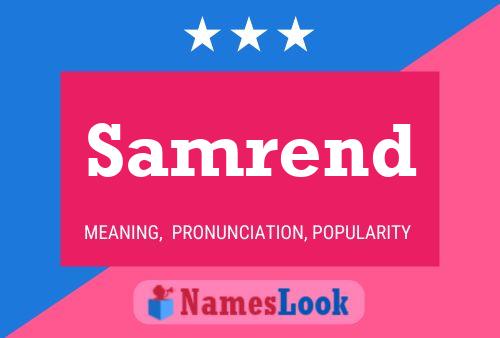 Samrend Name Poster