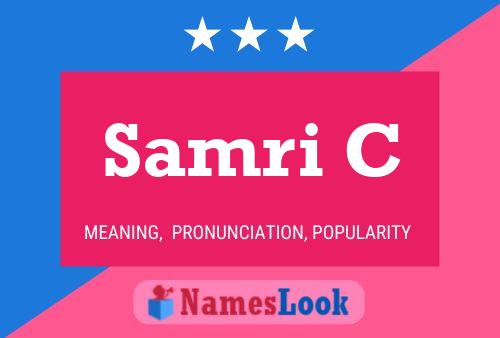 Samri C Name Poster