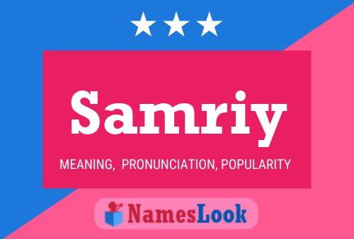 Samriy Name Poster