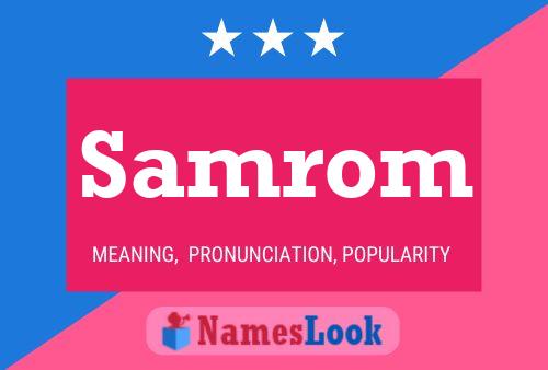 Samrom Name Poster