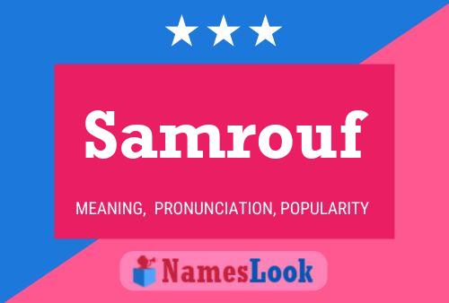 Samrouf Name Poster