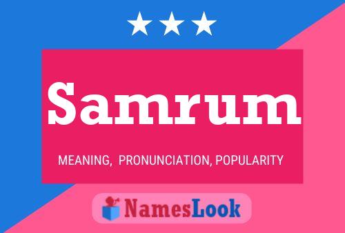 Samrum Name Poster