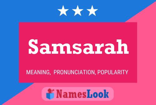 Samsarah Name Poster