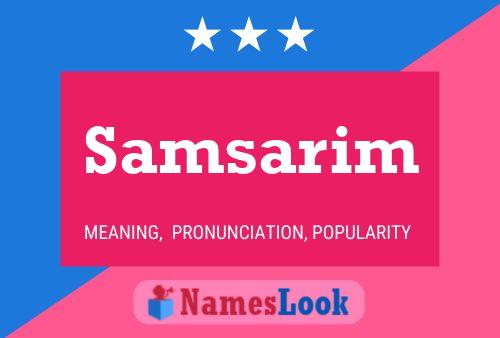 Samsarim Name Poster