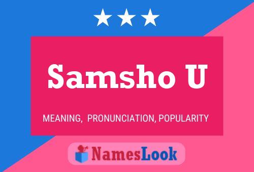 Samsho U Name Poster