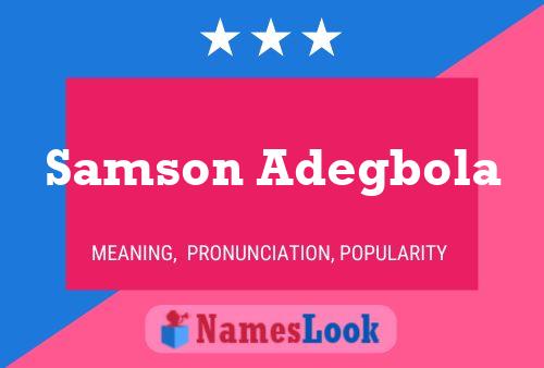 Samson Adegbola Name Poster