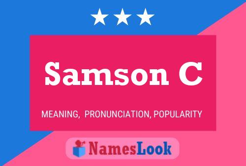 Samson C Name Poster