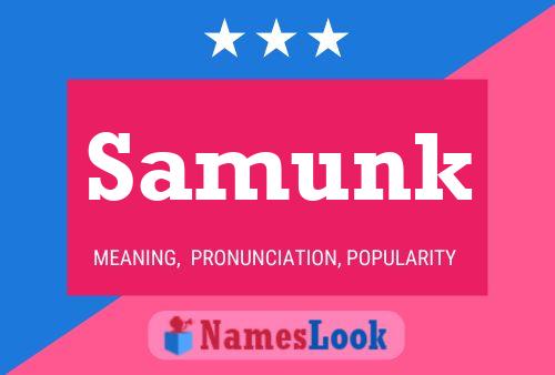 Samunk Name Poster