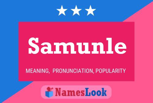 Samunle Name Poster