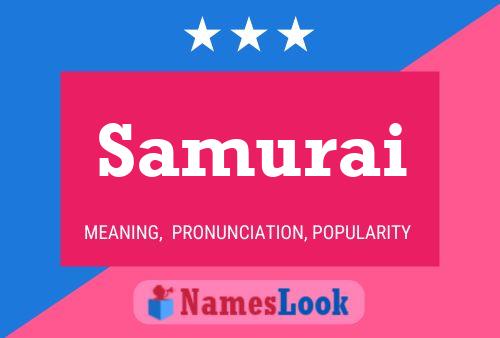 Samurai Name Poster