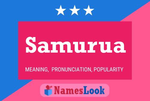 Samurua Name Poster