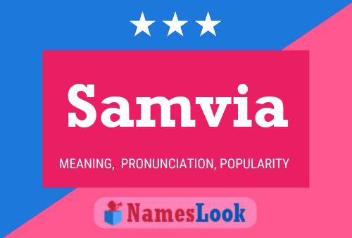 Samvia Name Poster