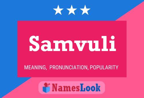 Samvuli Name Poster