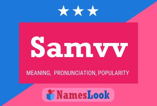 Samvv Name Poster