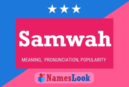 Samwah Name Poster