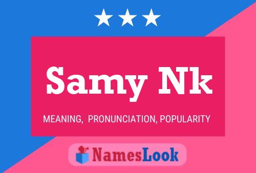 Samy Nk Name Poster