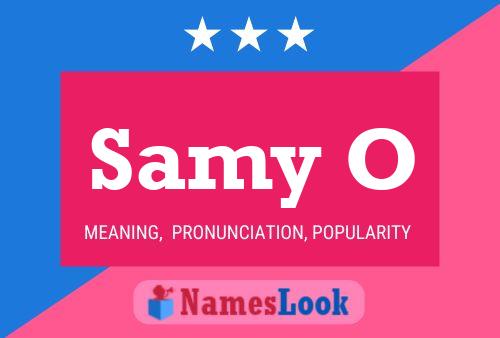 Samy O Name Poster