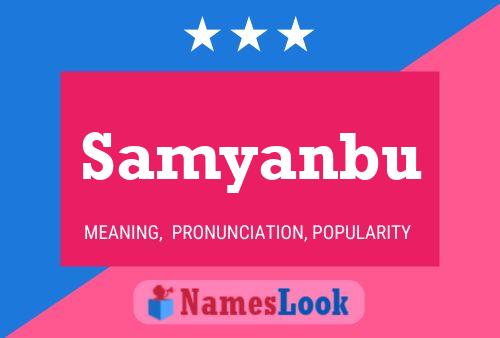 Samyanbu Name Poster