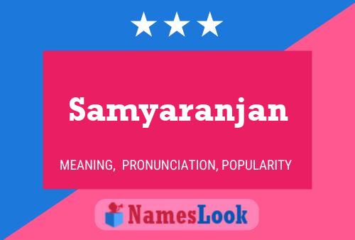 Samyaranjan Name Poster