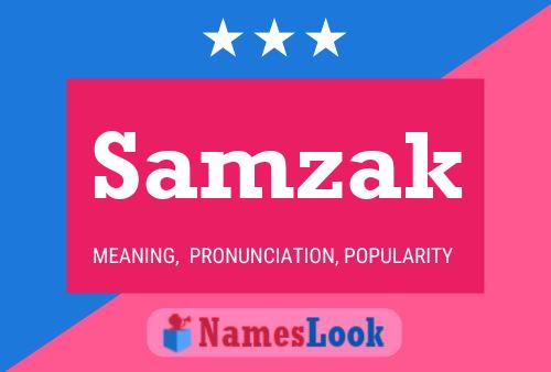 Samzak Name Poster