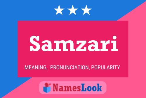 Samzari Name Poster