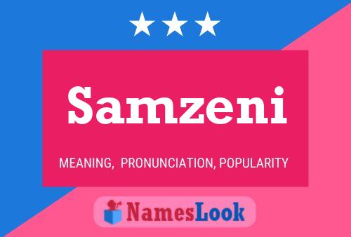 Samzeni Name Poster