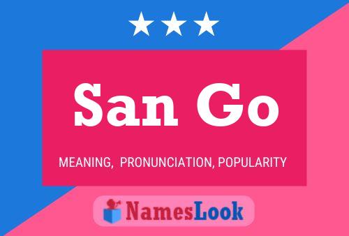 San Go Name Poster