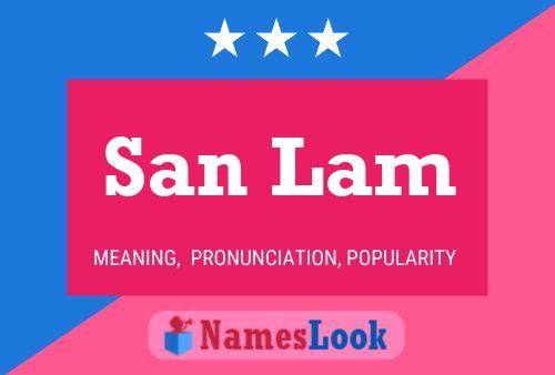 San Lam Name Poster