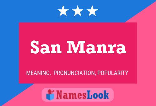 San Manra Name Poster