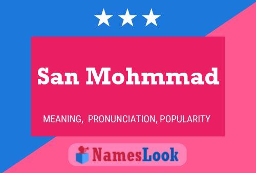 San Mohmmad Name Poster